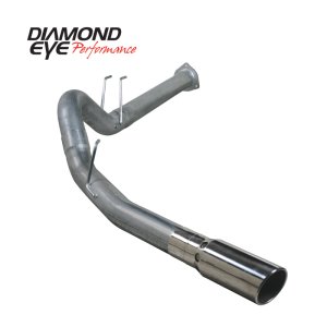 Ford F250 Performance Exhaust - Diamond Eye Performance - DPF Back Single SS - Stainless Steel - `11-`14
